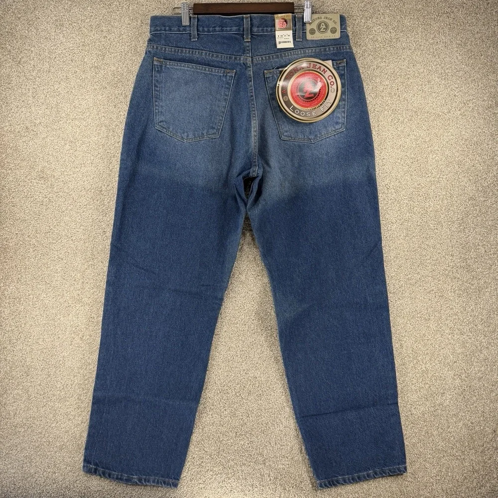 VTG Arizona Jeans 36/30 Y2K Loose Fit New Distressed Old Stock Skater Relaxed